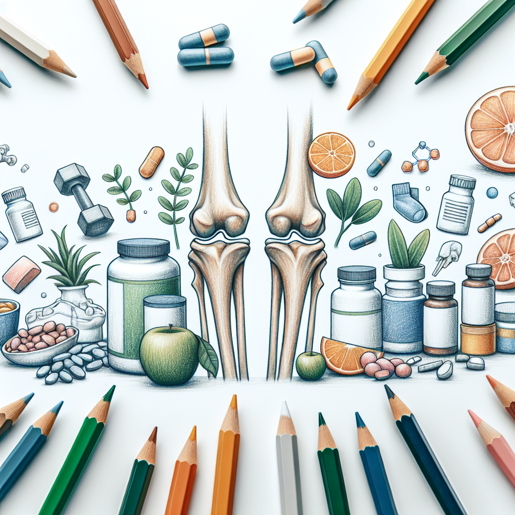 Pastelková ilustrace znázorňující téma: Kloubní péče