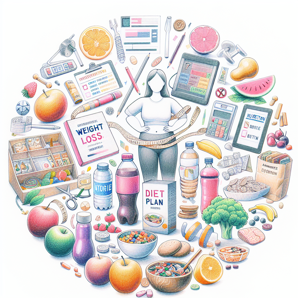 Pastelková ilustrace znázorňující téma: Hubnutí