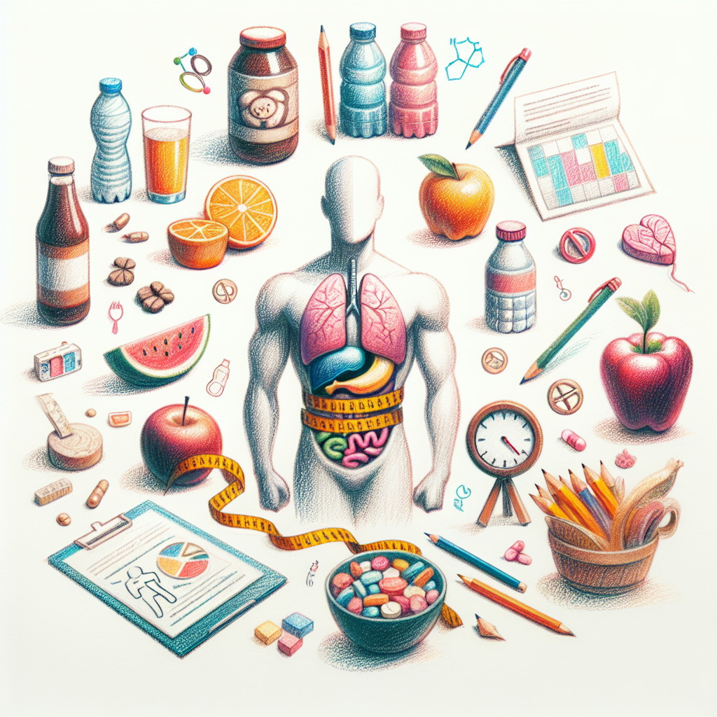 Pastelková ilustrace znázorňující téma: Zdraví a výživa