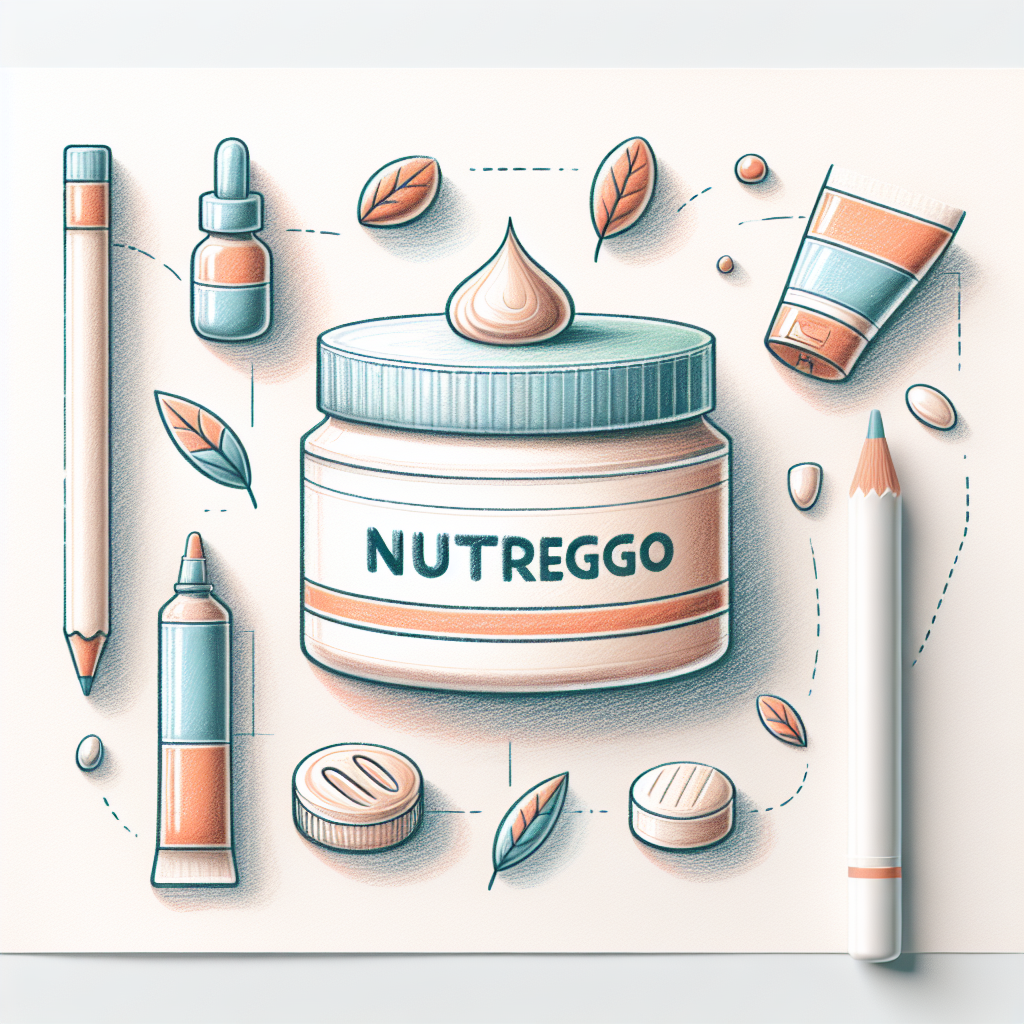 Pastelková ilustrace znázorňující téma: Kosmetika