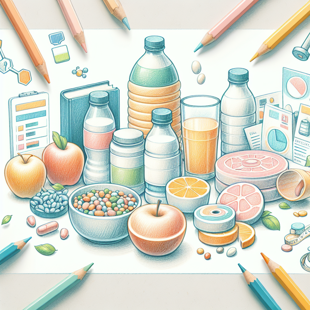 Pastelková ilustrace znázorňující téma: Zdravá výživa