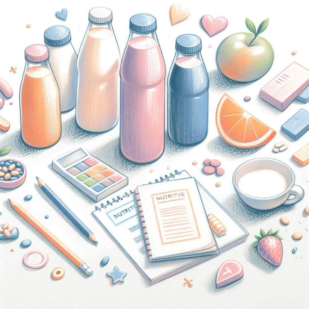 Pastelková ilustrace znázorňující téma: Výživa