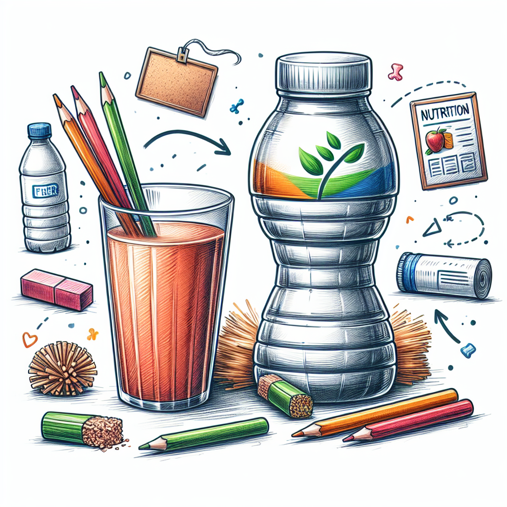 Pastelková ilustrace znázorňující téma: Nutriční doplňky