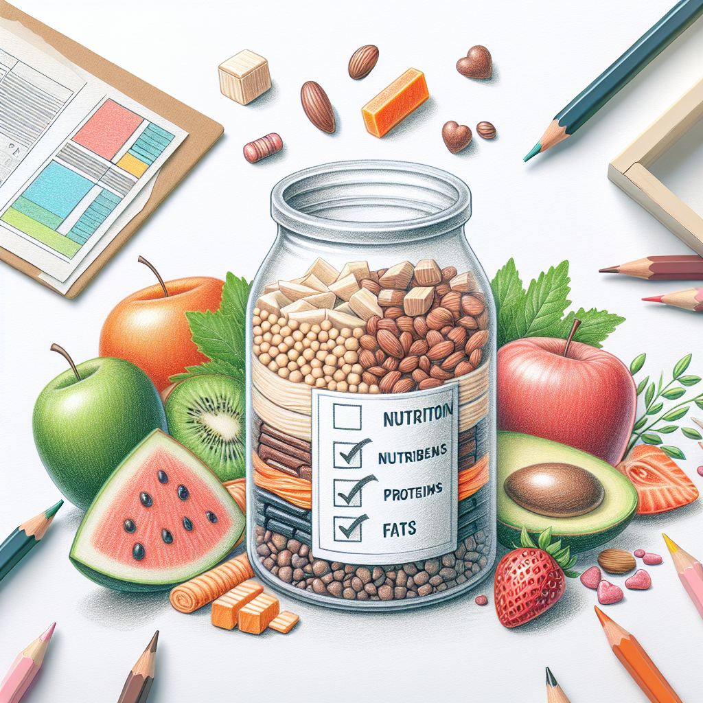 Pastelková ilustrace znázorňující téma: Výživa