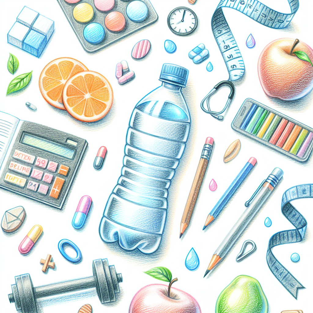 Pastelková ilustrace znázorňující téma: Hubnutí