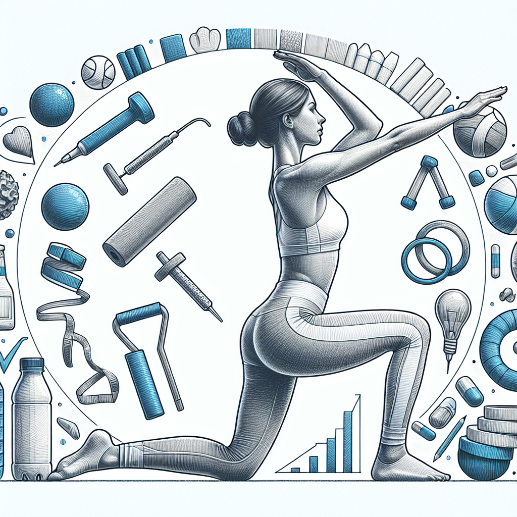 Pastelková ilustrace znázorňující téma: Cvičení a wellness