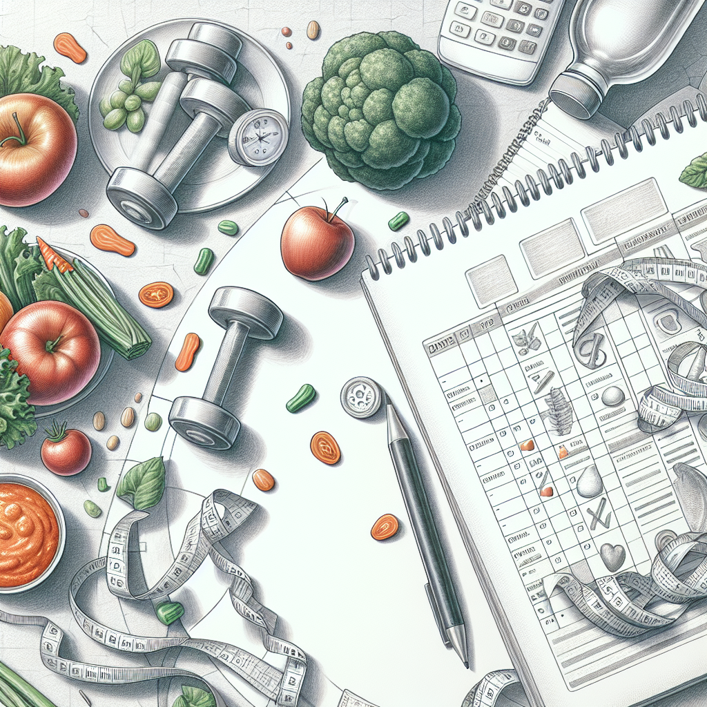 Pastelková ilustrace znázorňující téma: Hubnutí