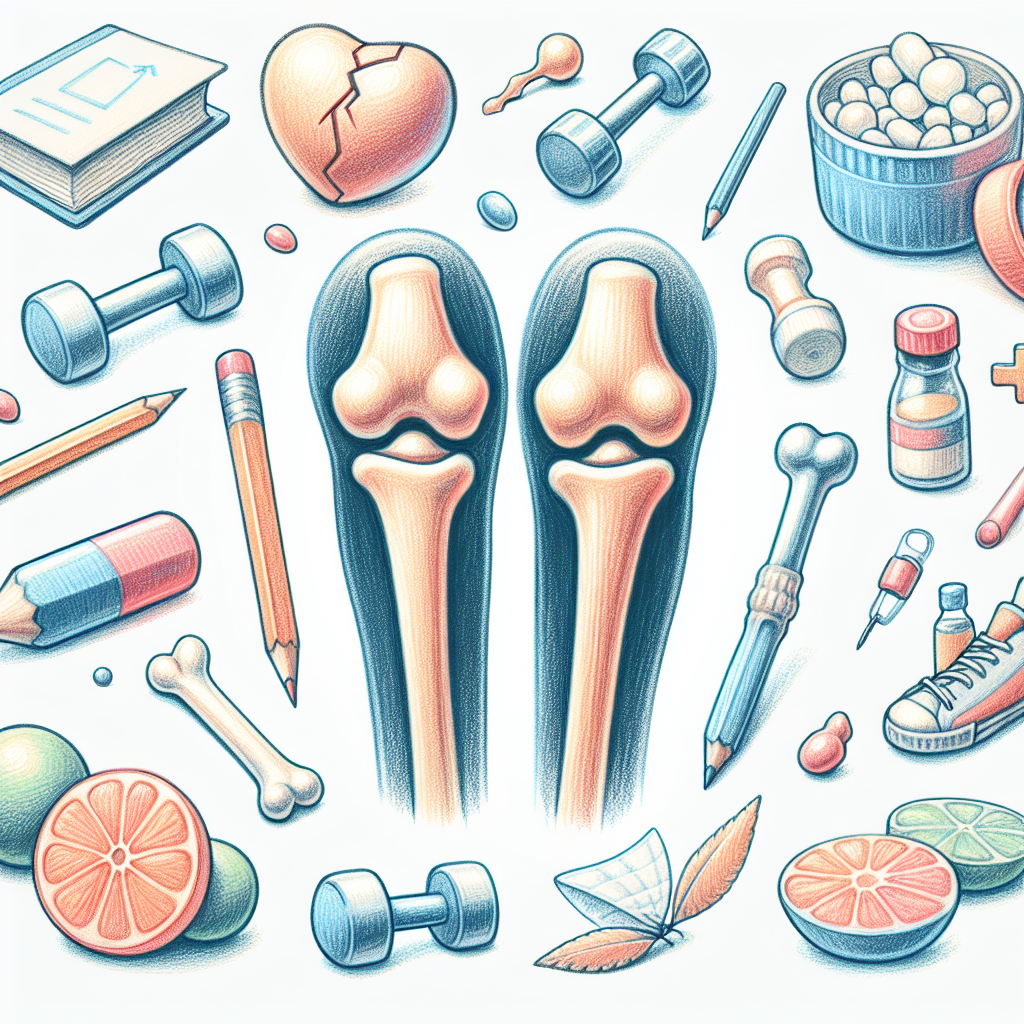 Pastelková ilustrace znázorňující téma: Zdraví kloubů