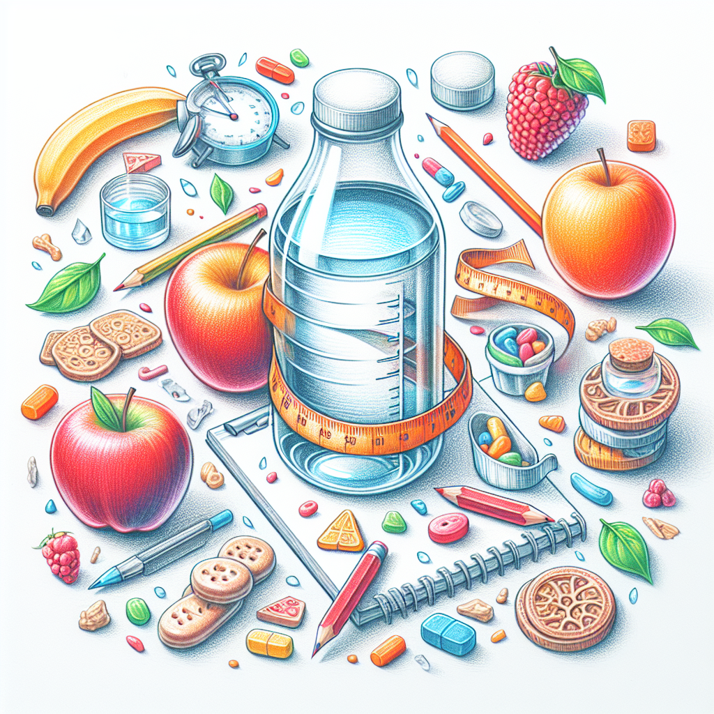 Pastelková ilustrace znázorňující téma: Zdraví a výživa