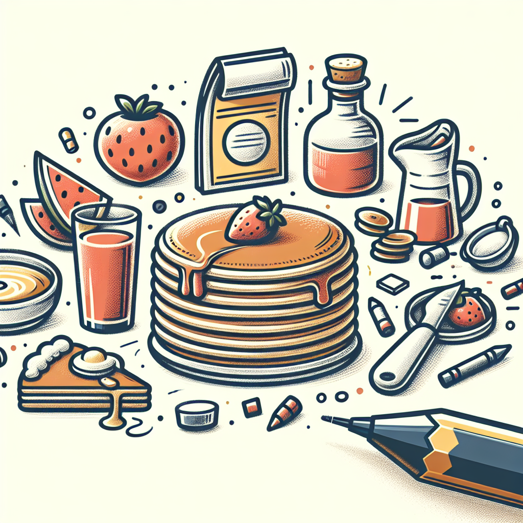 Pastelková ilustrace znázorňující téma: Recepty