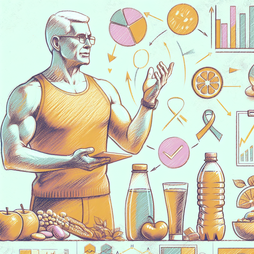 Pastelková ilustrace znázorňující téma: Zdraví a výživa