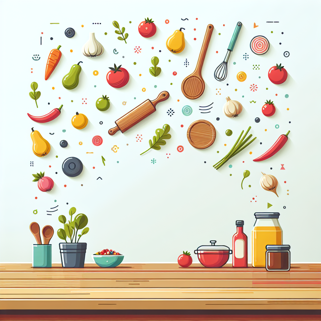 Ilustrace znázorňující téma: Recepty a vaření