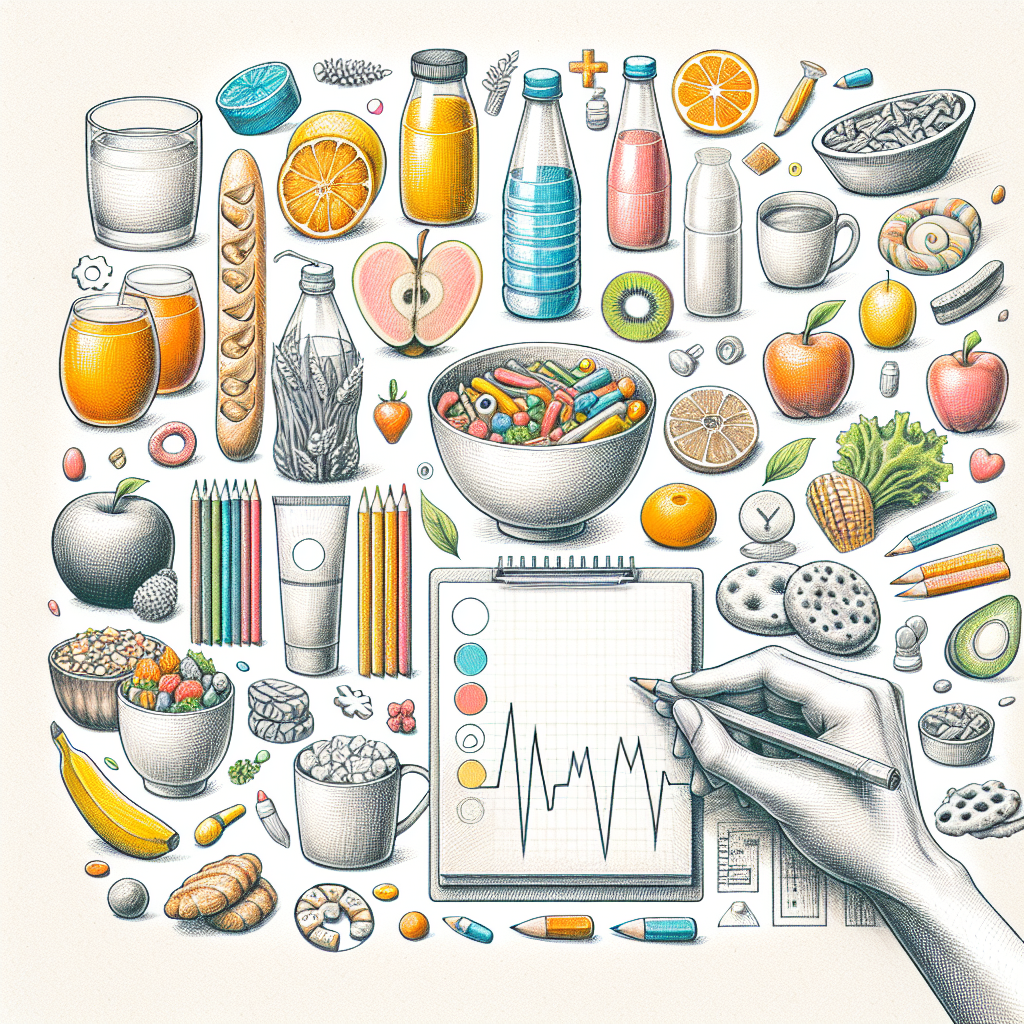 Pastelková ilustrace znázorňující téma: Výživa