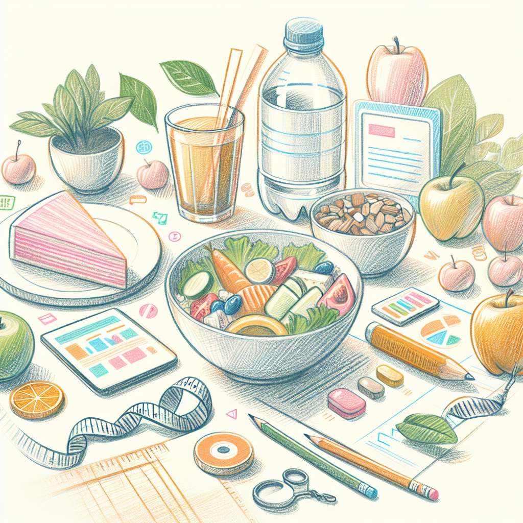 Pastelková ilustrace znázorňující téma: Výživa