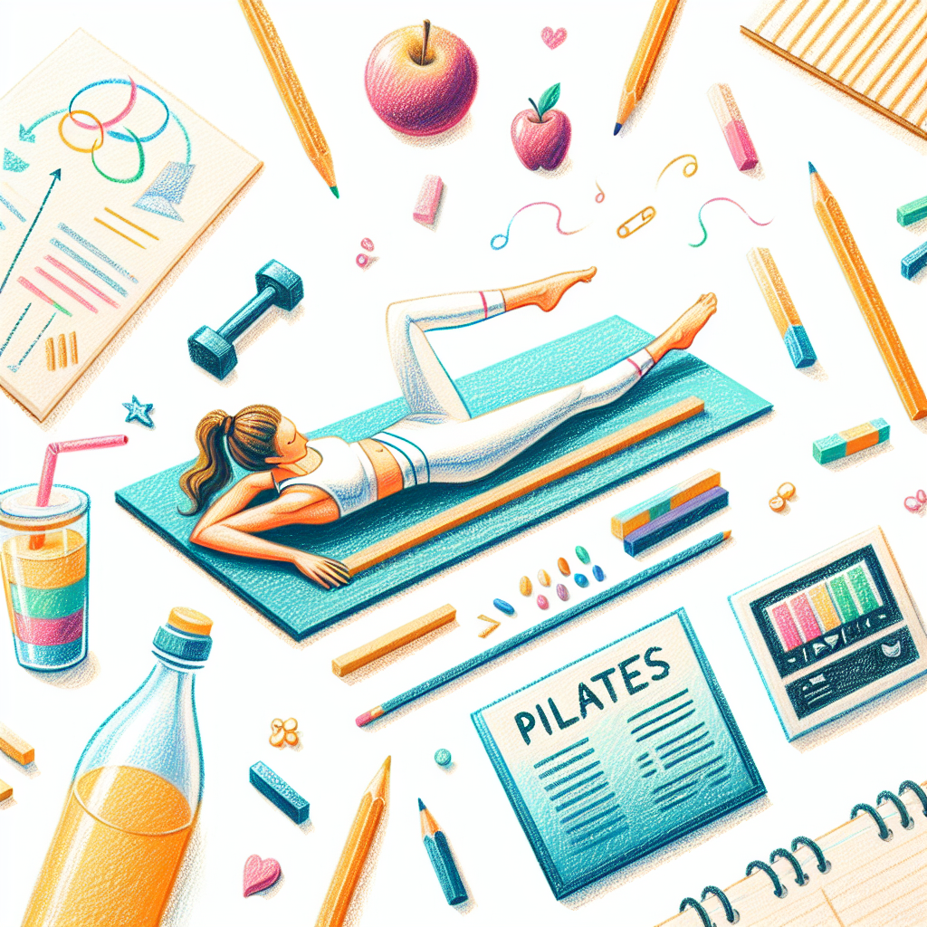 Pastelková ilustrace znázorňující téma: Cvičení a zdraví