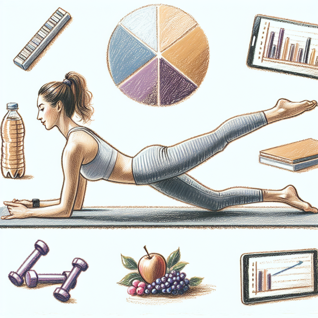 Pastelková ilustrace znázorňující téma: Fitness a zdraví