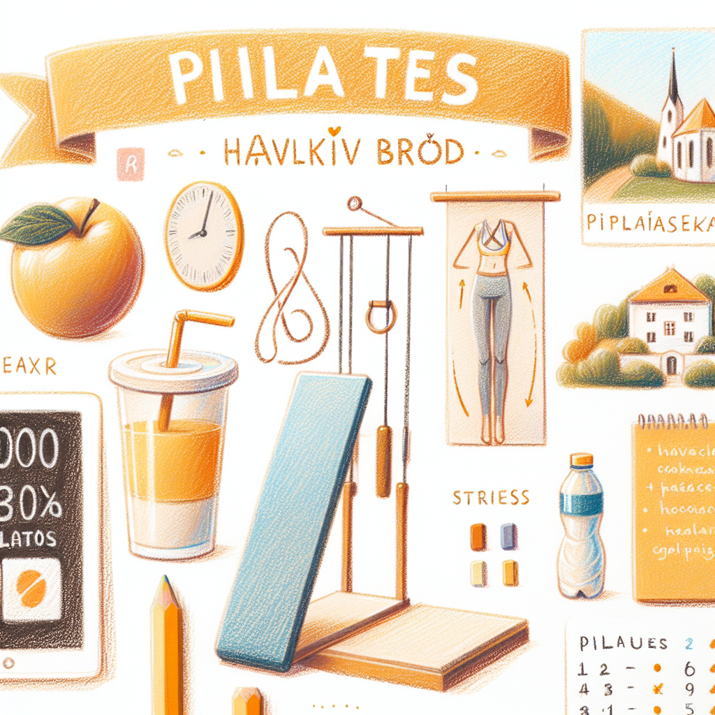 Pastelková ilustrace znázorňující téma: Cvičení