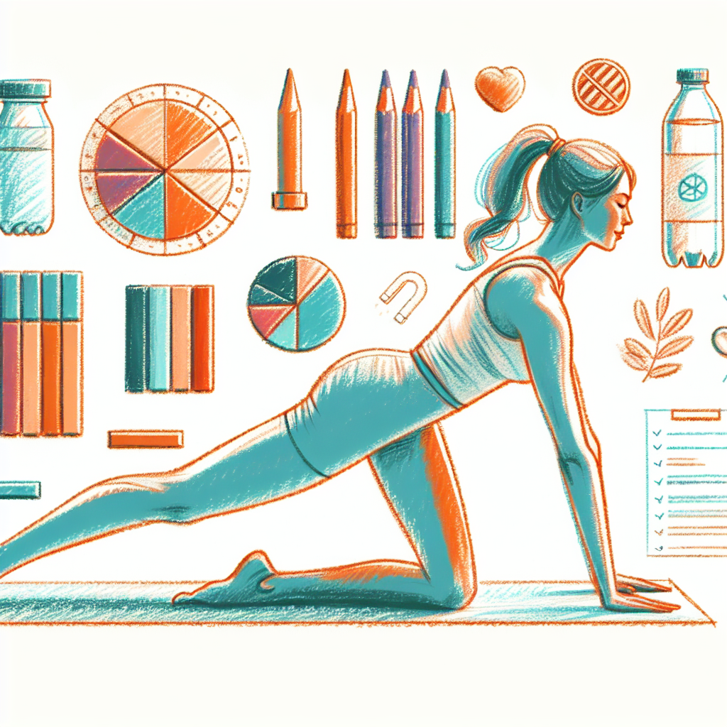 Pastelková ilustrace znázorňující téma: Cvičení