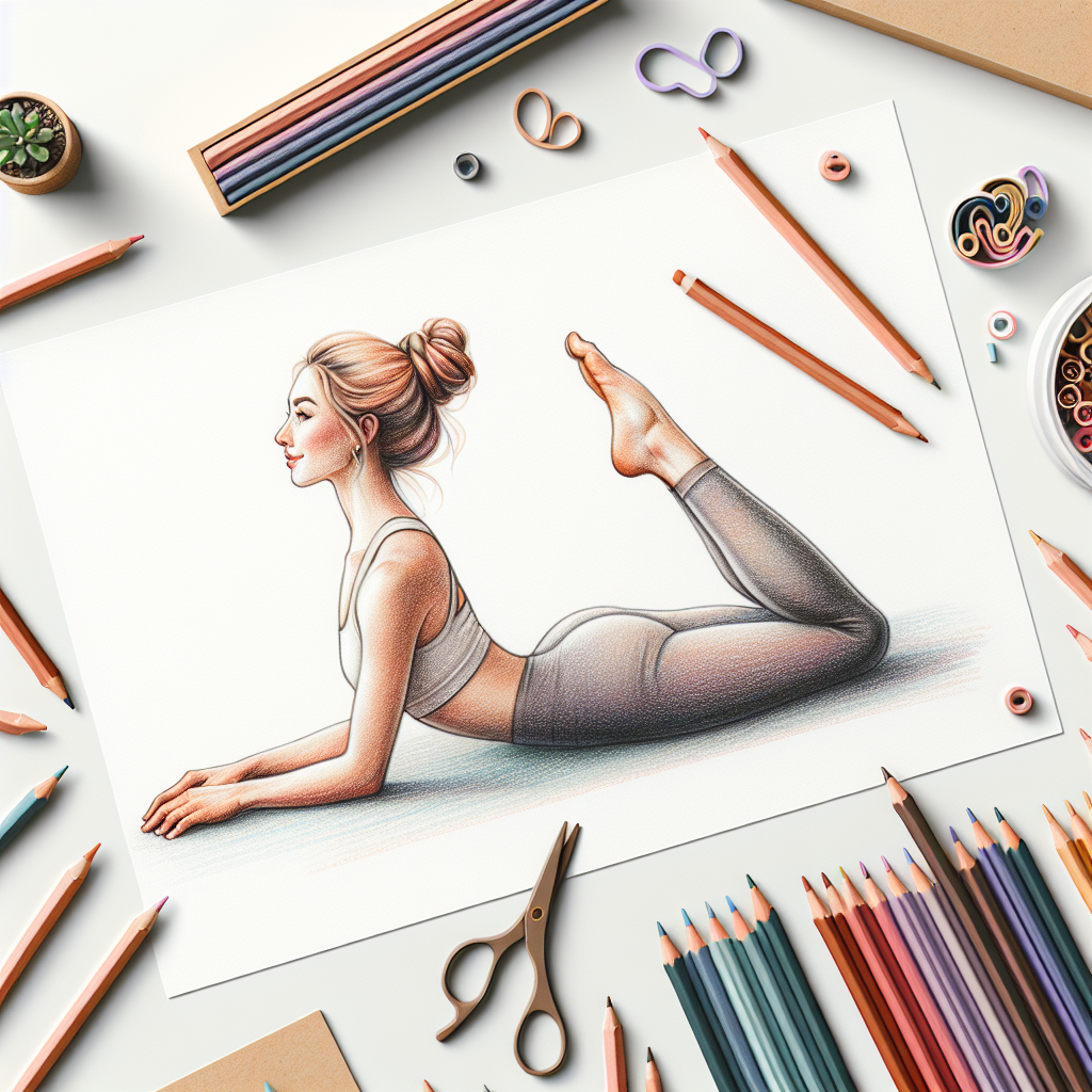 Pastelková ilustrace znázorňující téma: Cvičení