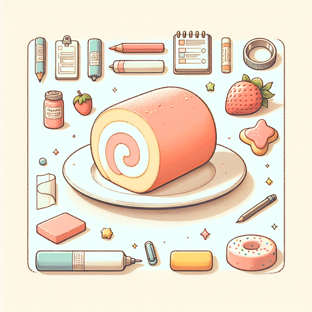 Pastelková ilustrace znázorňující téma: Dezerty