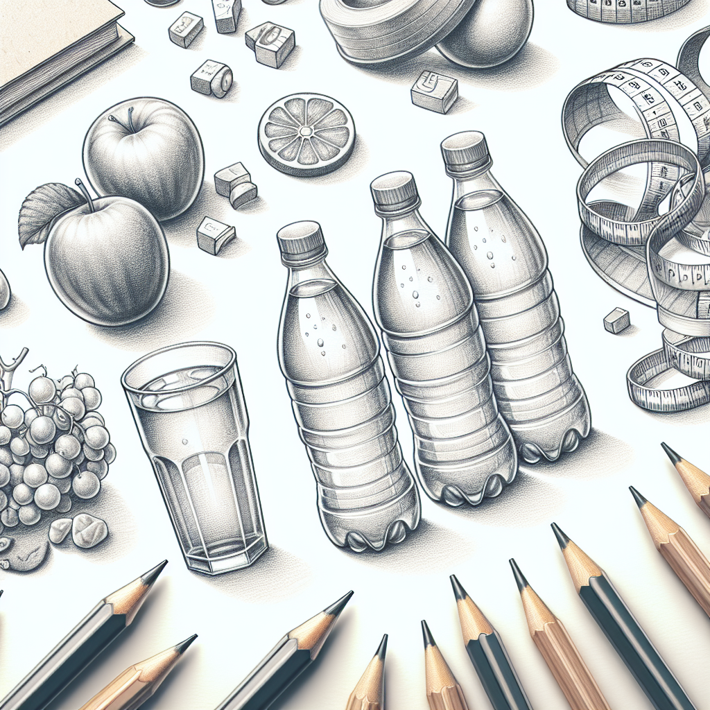 Pastelková ilustrace znázorňující téma: Zdravý životní styl
