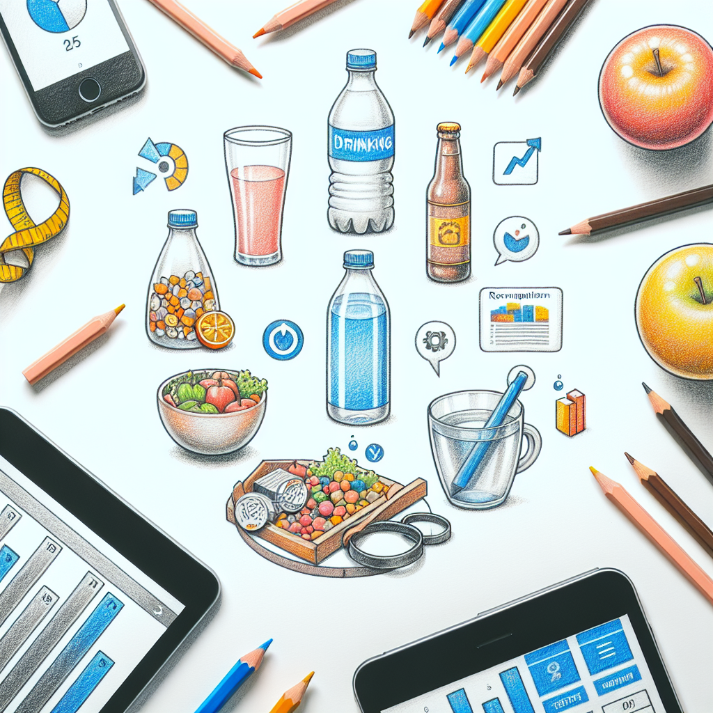 Pastelková ilustrace znázorňující téma: Hubnutí