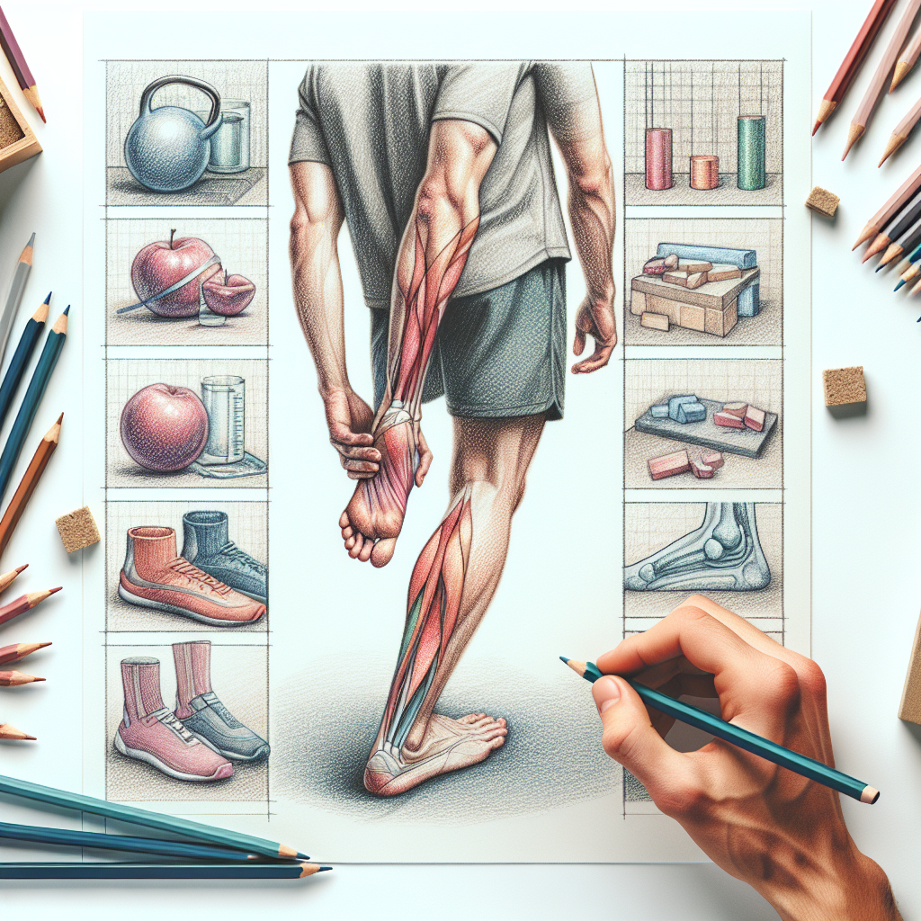 Pastelková ilustrace znázorňující téma: Zdraví nohou