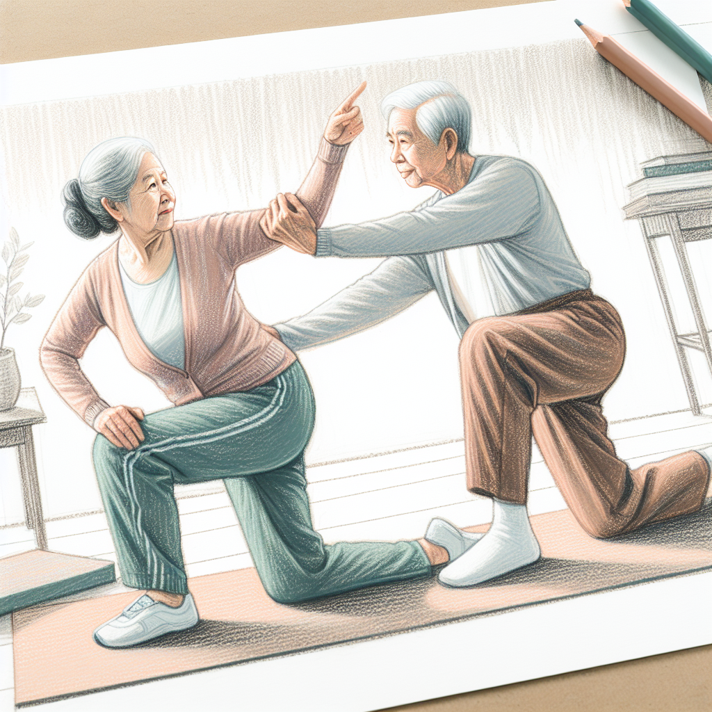 Pastelková ilustrace znázorňující téma: Zdraví a pohyb