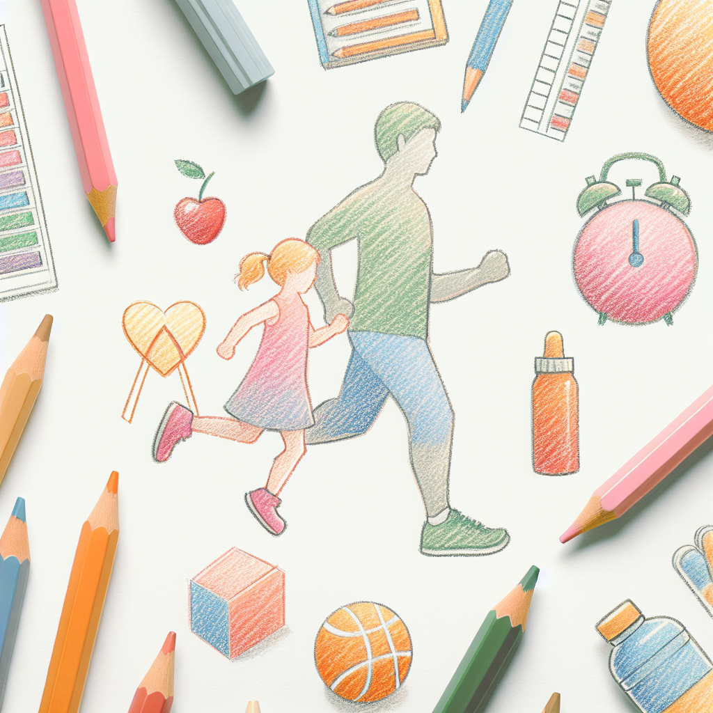 Pastelková ilustrace znázorňující téma: Dětský rozvoj