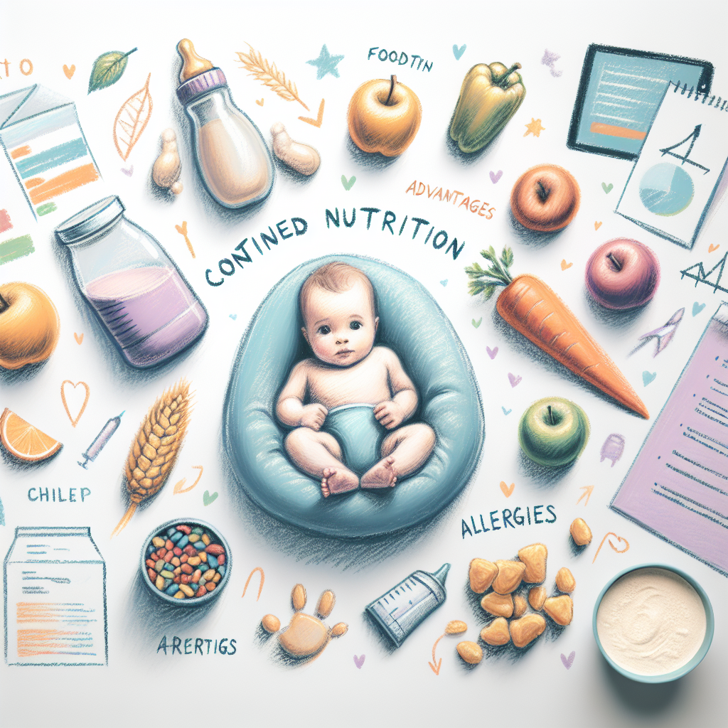 Pastelková ilustrace znázorňující téma: Kojenecká výživa