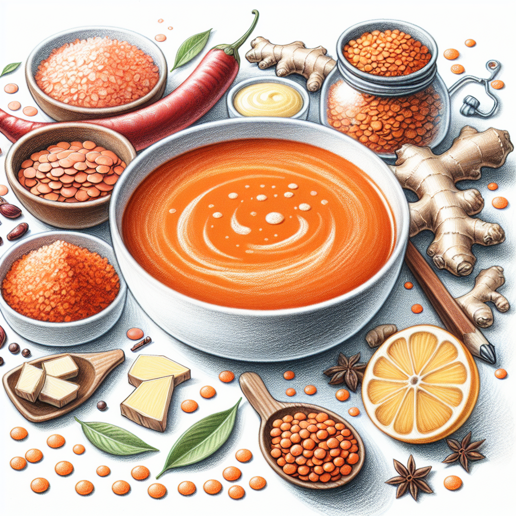 Pastelková ilustrace znázorňující téma: Polévky