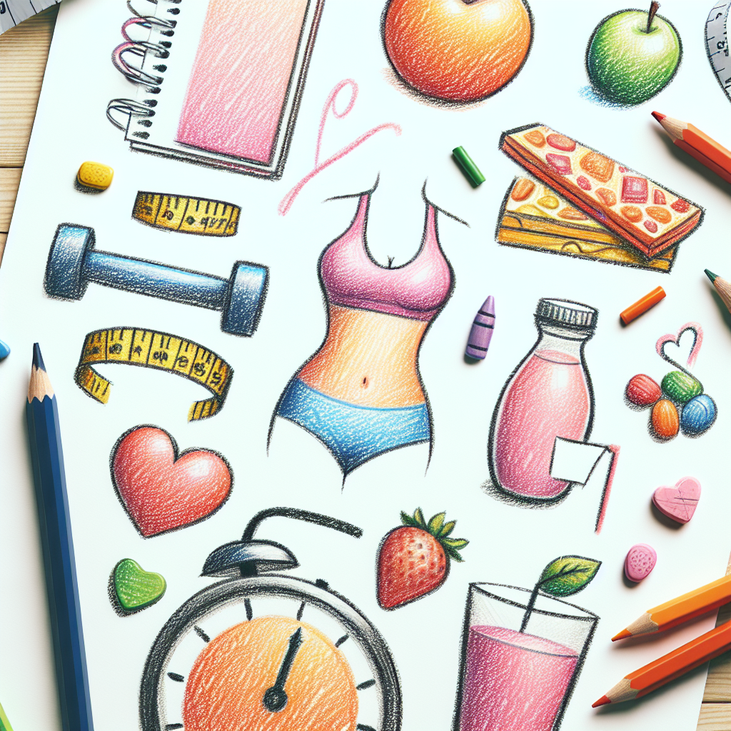Pastelková ilustrace znázorňující téma: Zdraví a životní styl