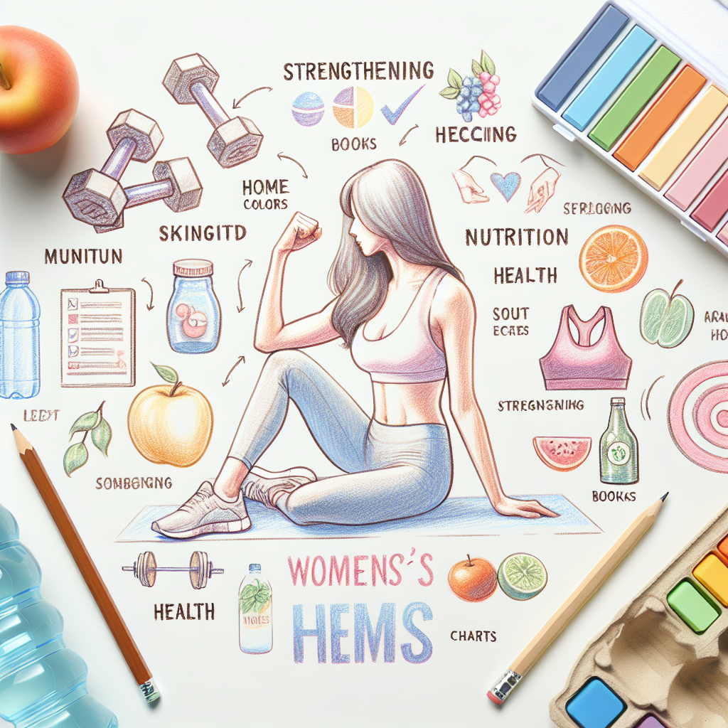 Pastelková ilustrace znázorňující téma: Fitness