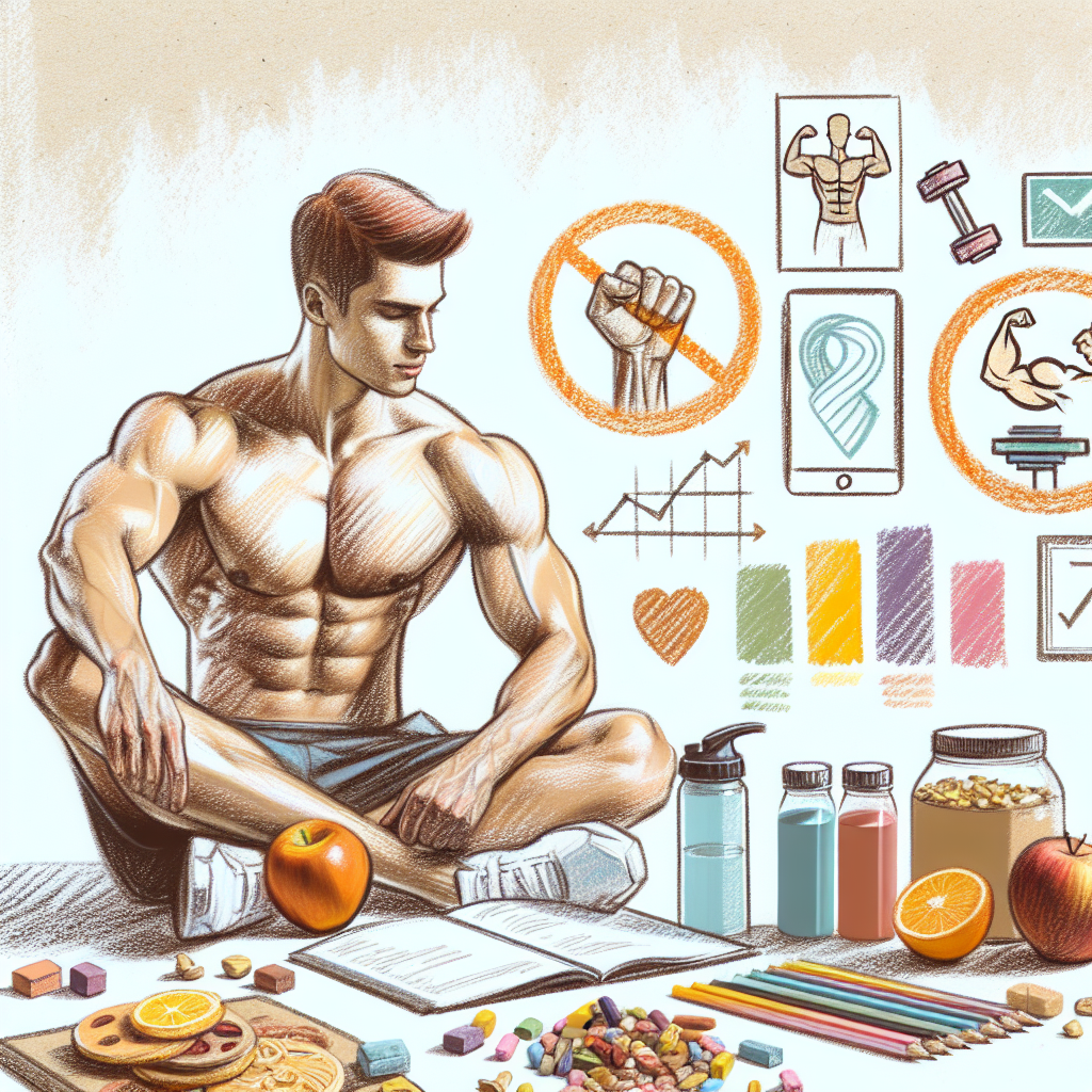 Pastelková ilustrace znázorňující téma: Fitness