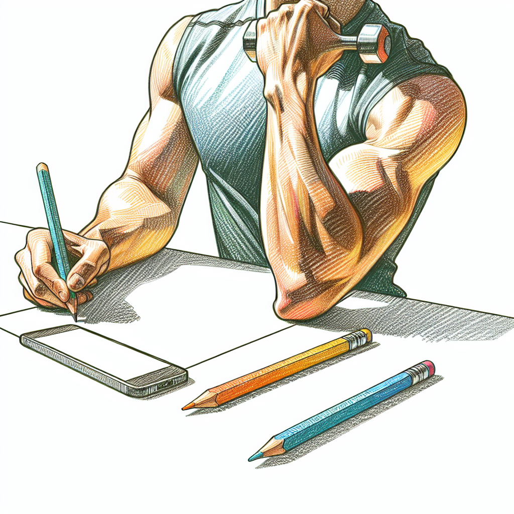 Pastelková ilustrace znázorňující téma: Fitness