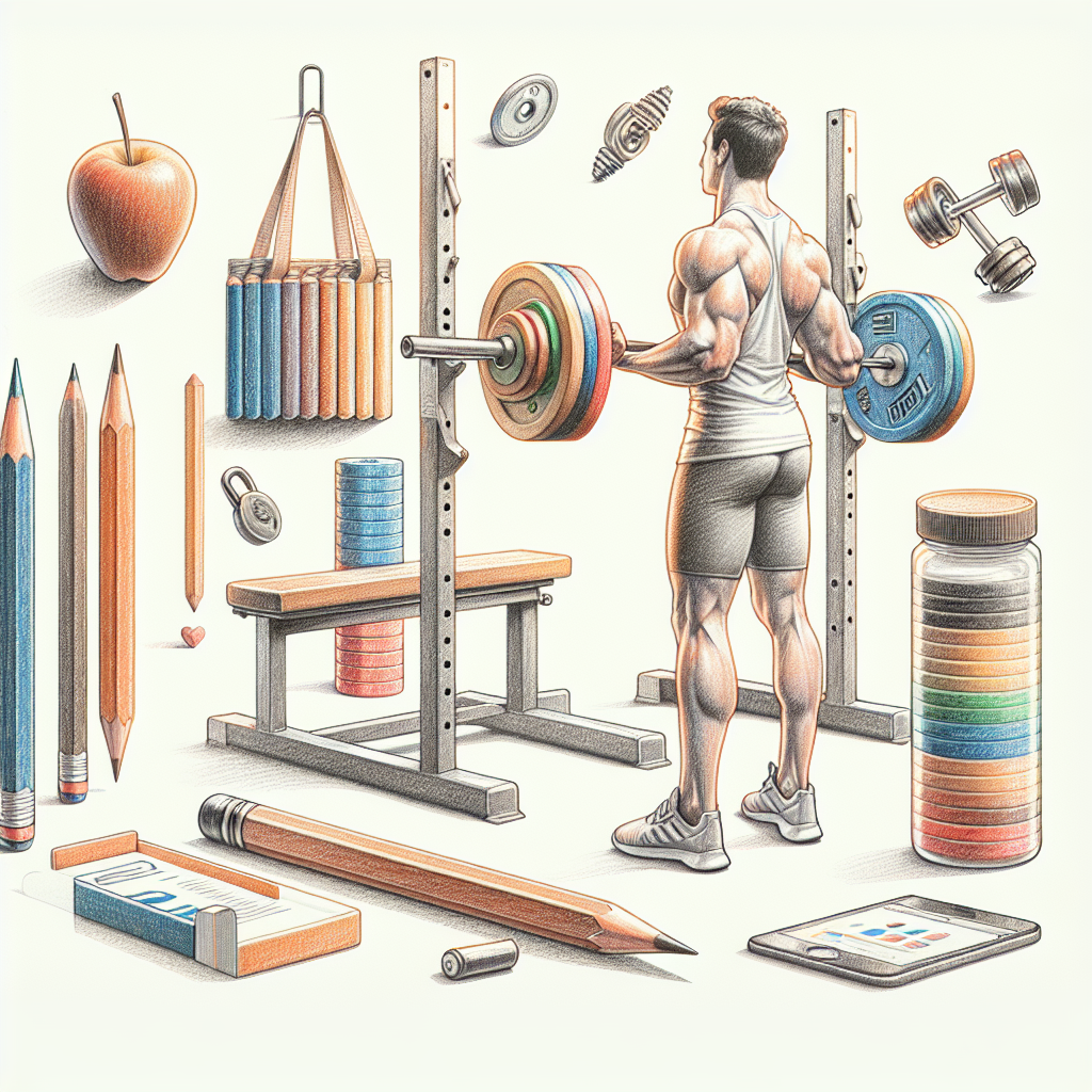 Pastelková ilustrace znázorňující téma: Fitness