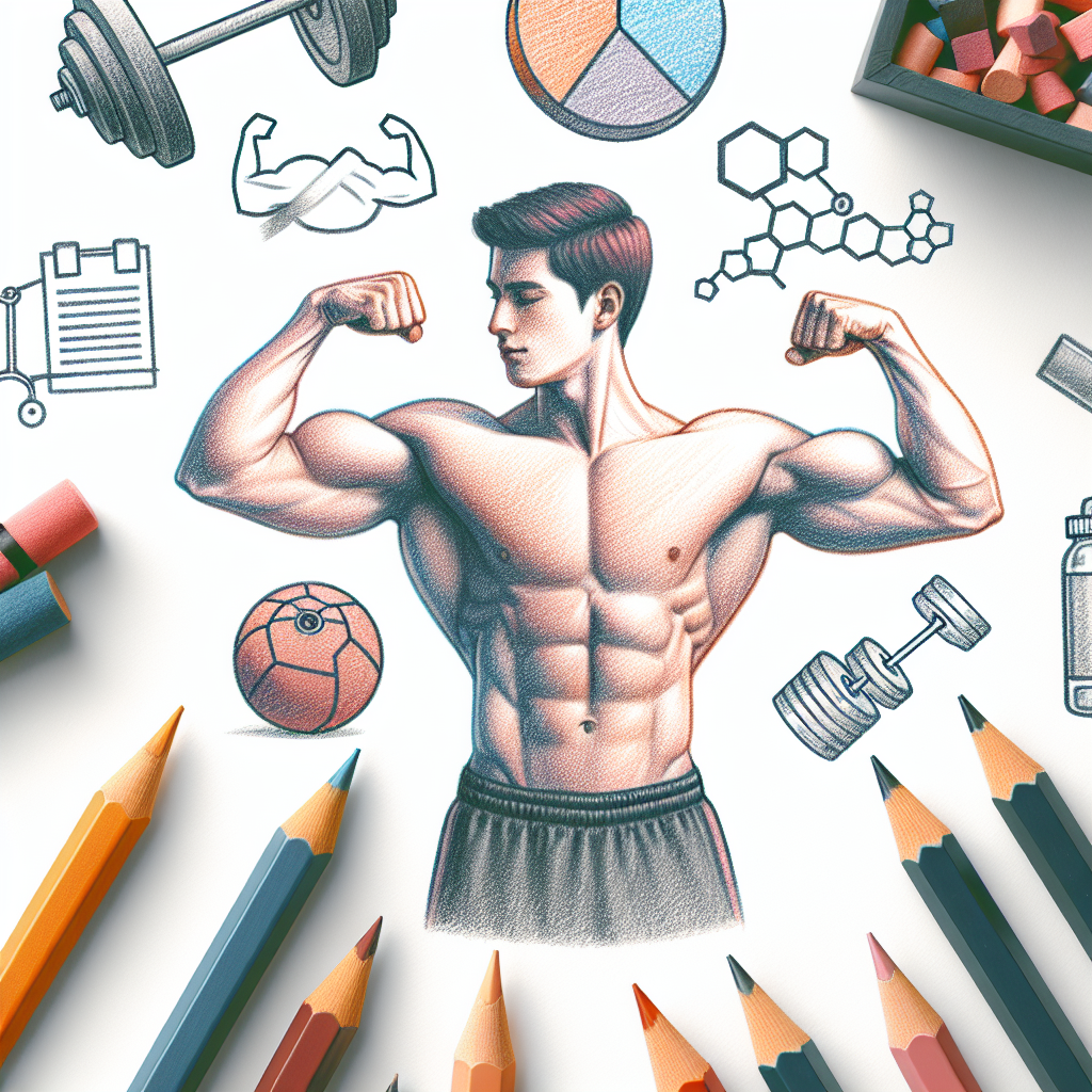 Pastelková ilustrace znázorňující téma: Cvičení