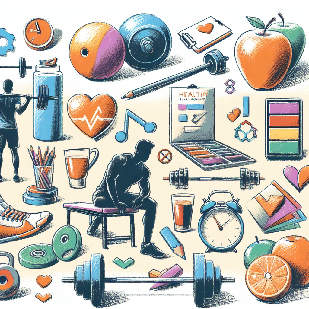 Pastelková ilustrace znázorňující téma: Fitness pro mladé