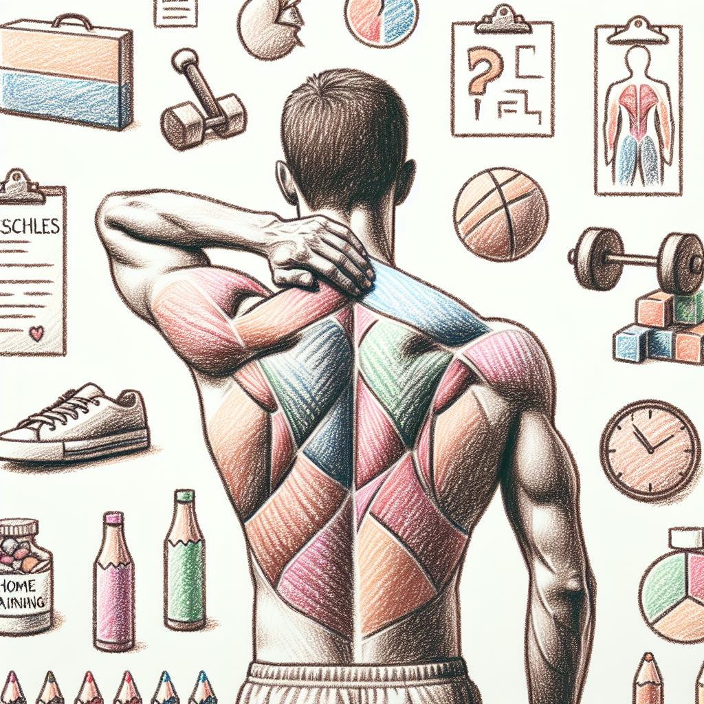 Pastelková ilustrace znázorňující téma: Cvičení
