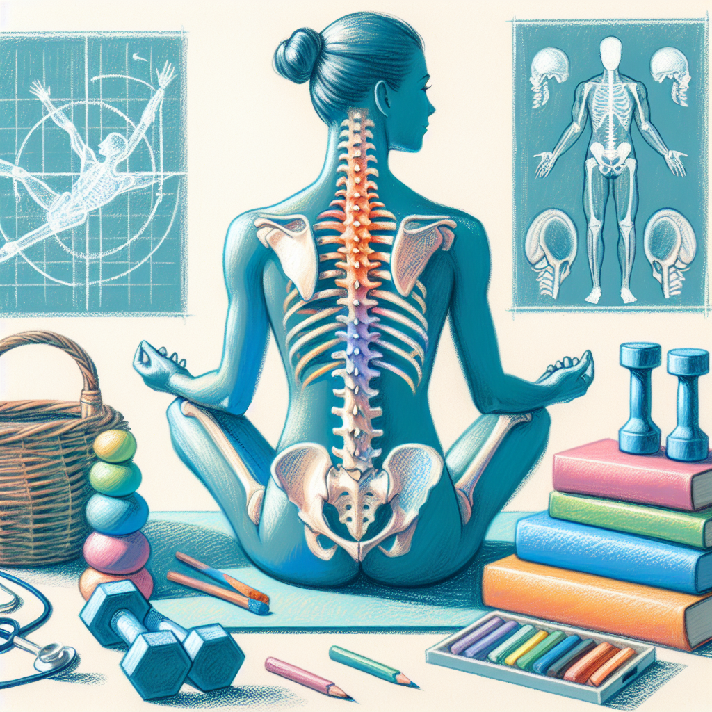 Pastelková ilustrace znázorňující téma: Zdraví a rehabilitace