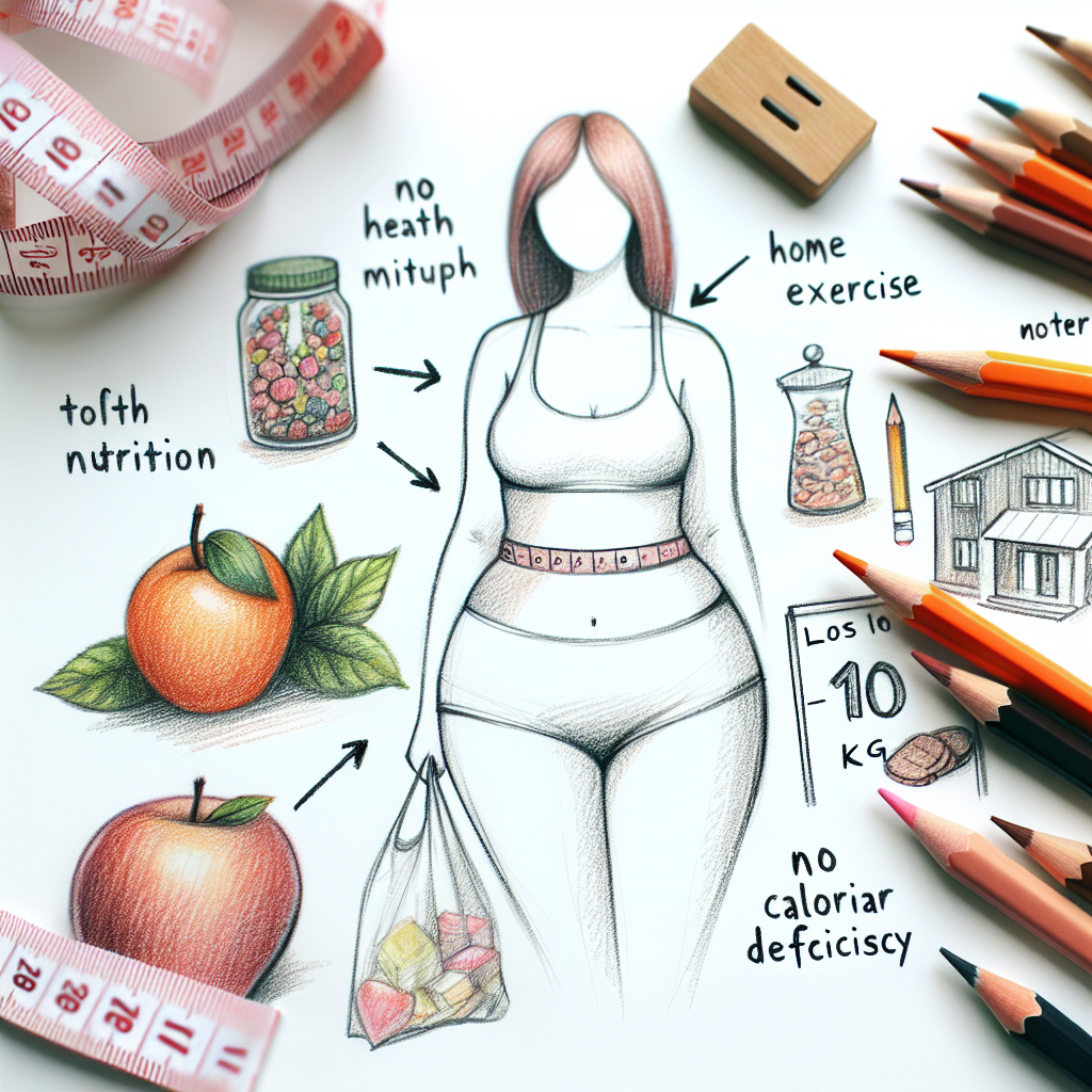 Pastelková ilustrace znázorňující téma: Hubnutí
