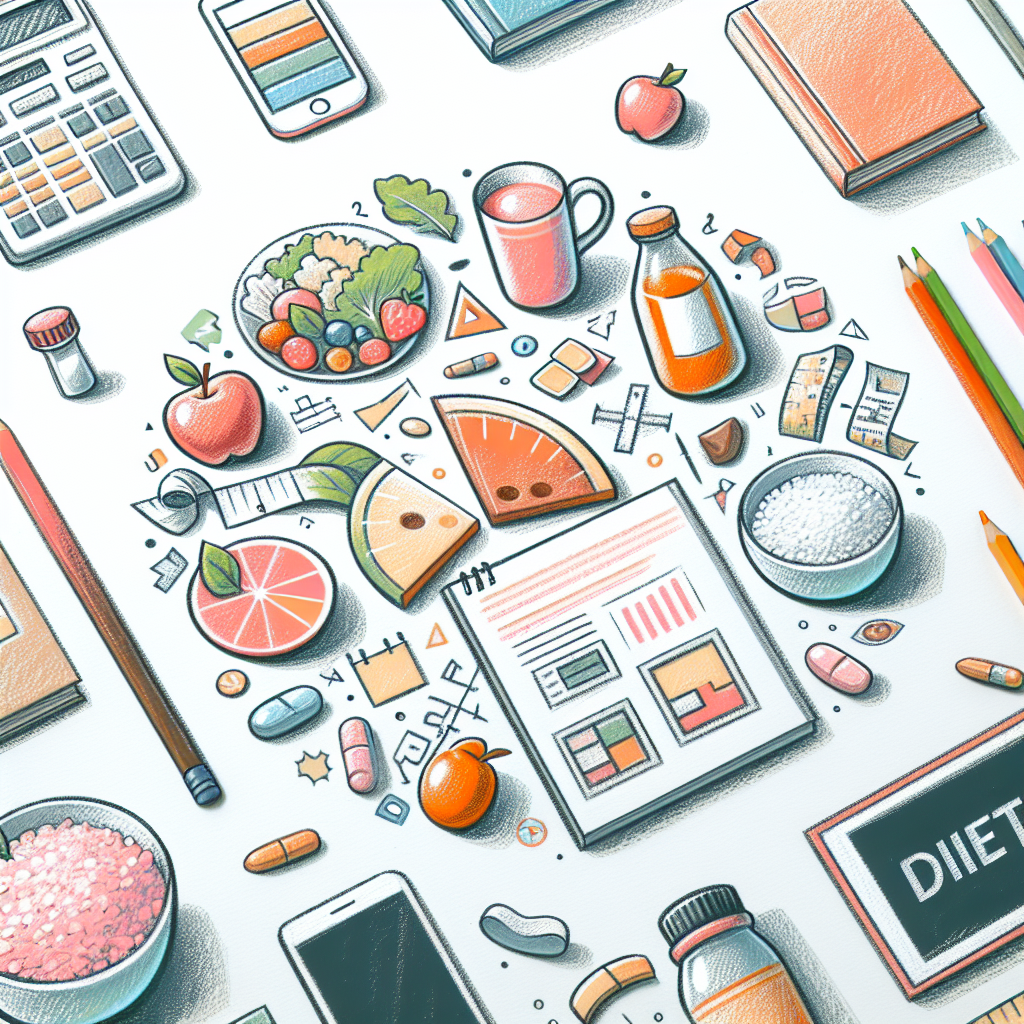 Pastelková ilustrace znázorňující téma: Hubnutí