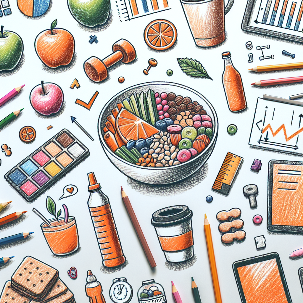 Pastelková ilustrace znázorňující téma: Hubnutí