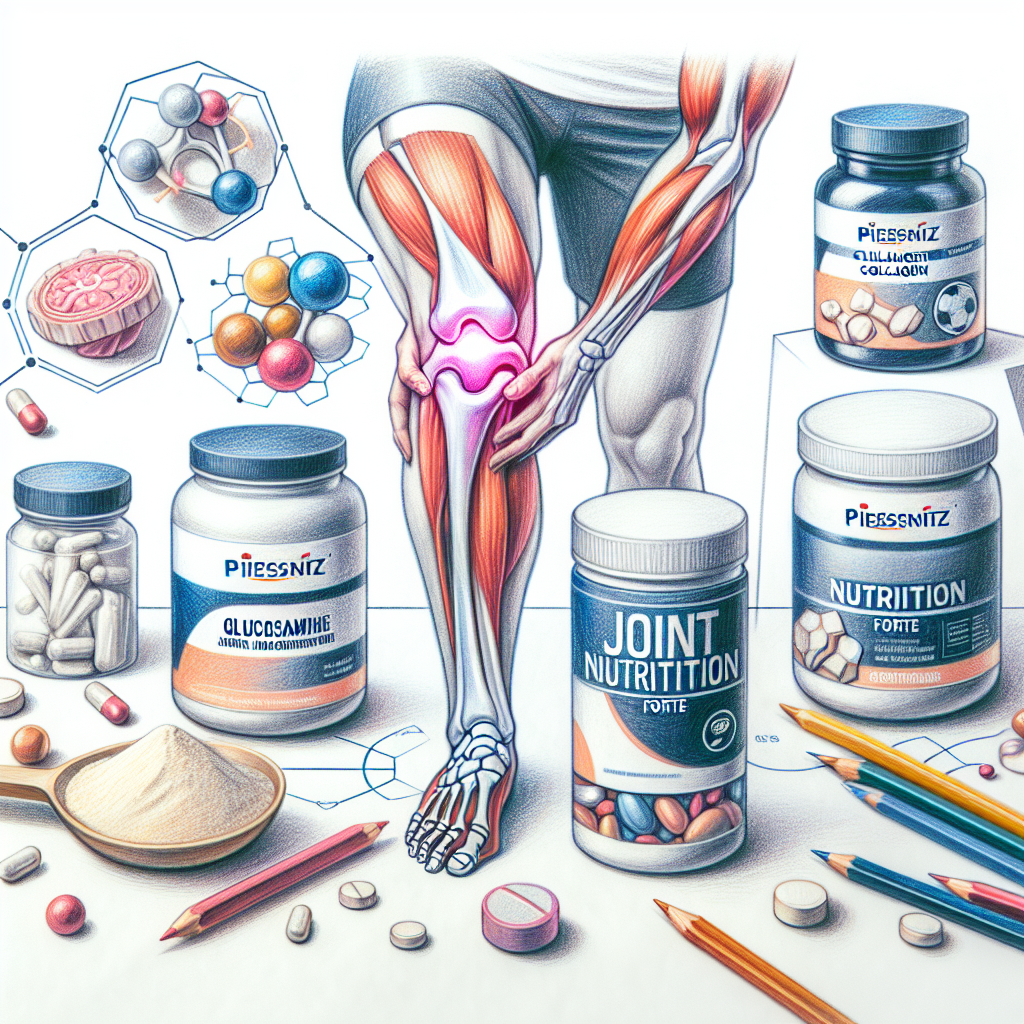 Pastelková ilustrace znázorňující téma: Kloubní výživa
