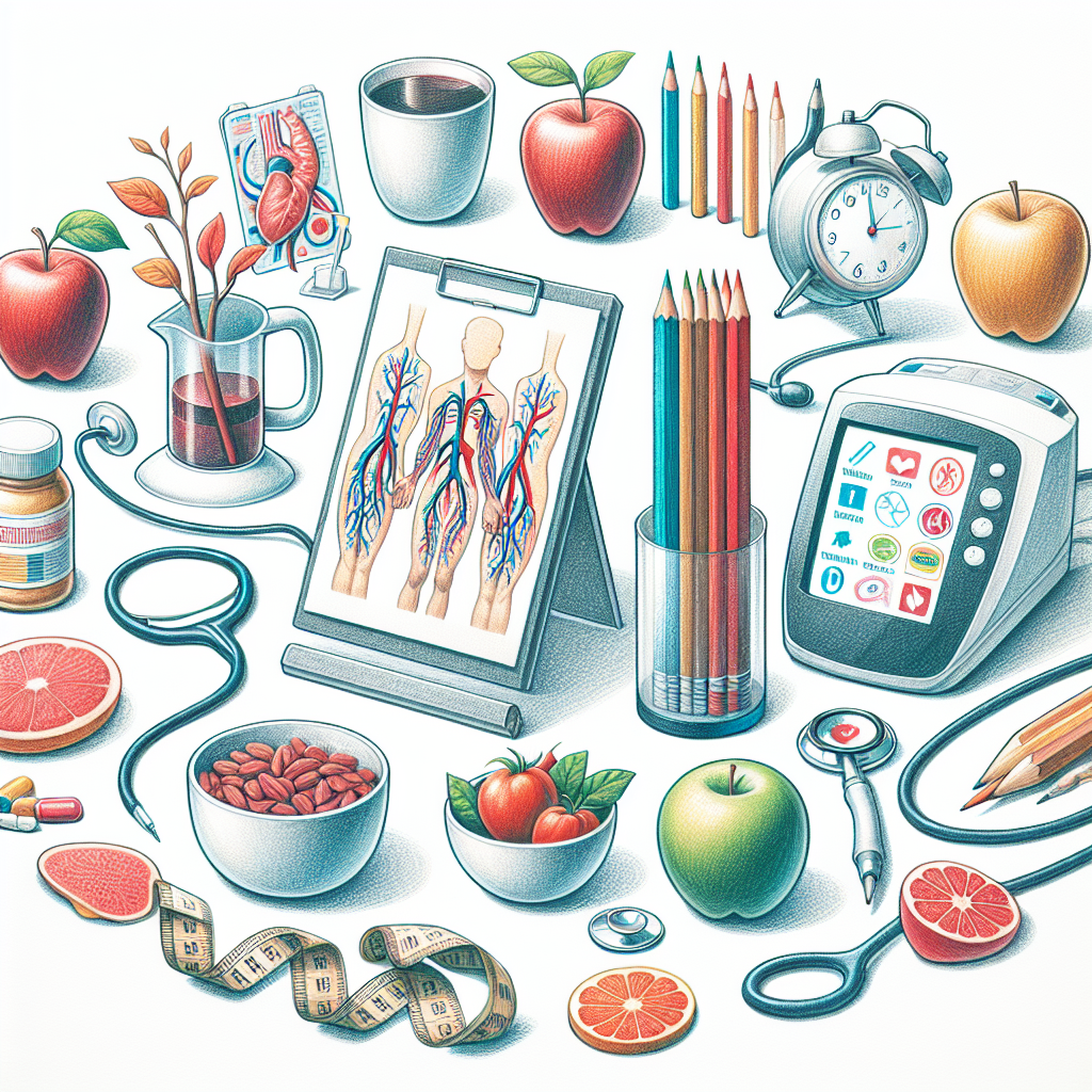 Pastelková ilustrace znázorňující téma: Zdraví a výživa