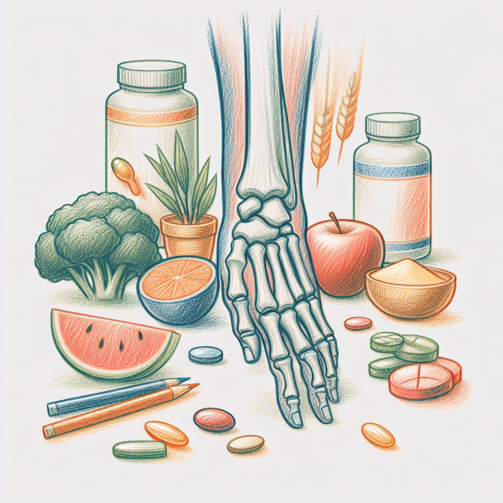 Pastelková ilustrace znázorňující téma: Zdraví kloubů