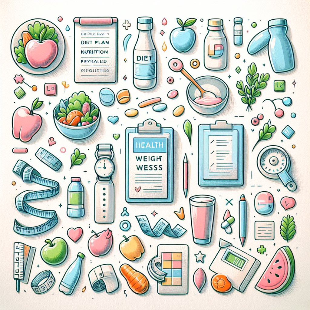 Pastelková ilustrace znázorňující téma: Hubnutí