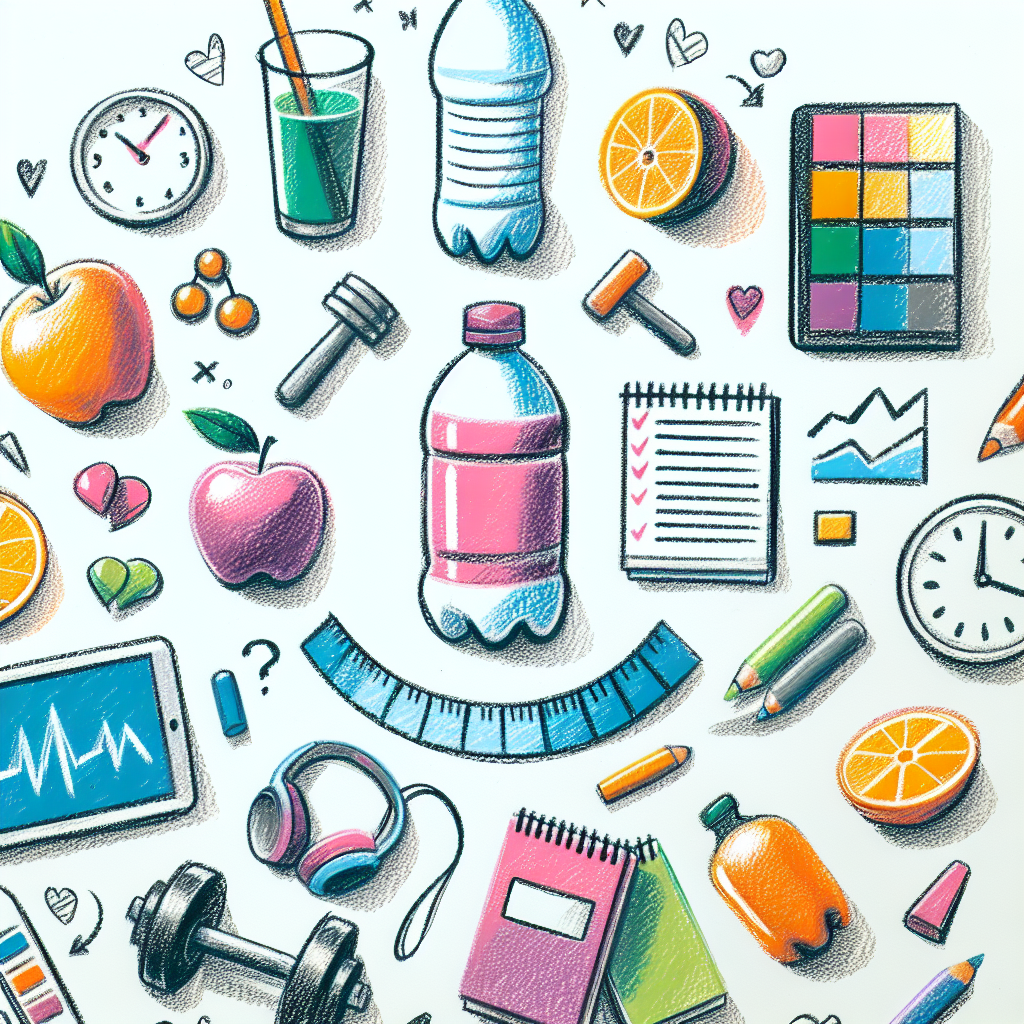 Pastelková ilustrace znázorňující téma: Hubnutí