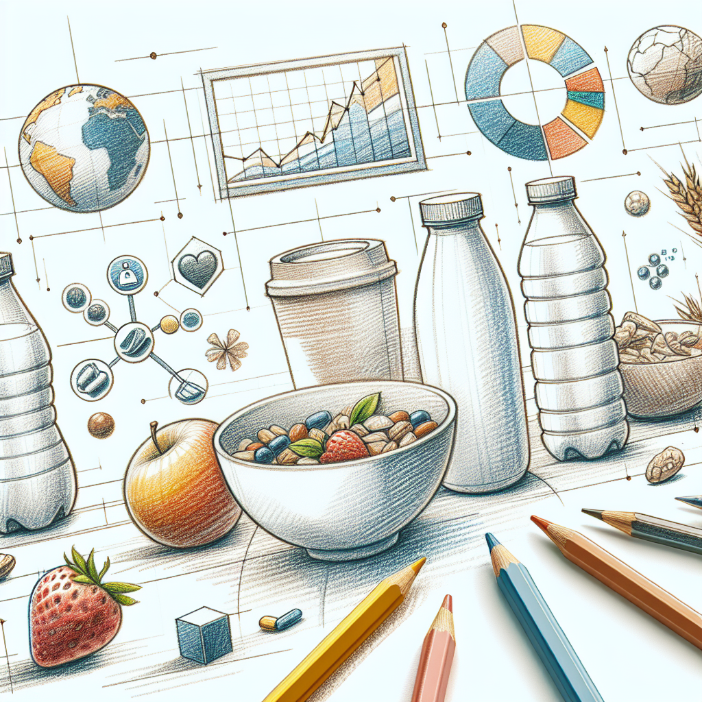 Pastelková ilustrace znázorňující téma: Zdravá výživa