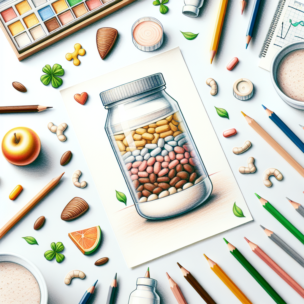 Pastelková ilustrace znázorňující téma: Zdravá výživa